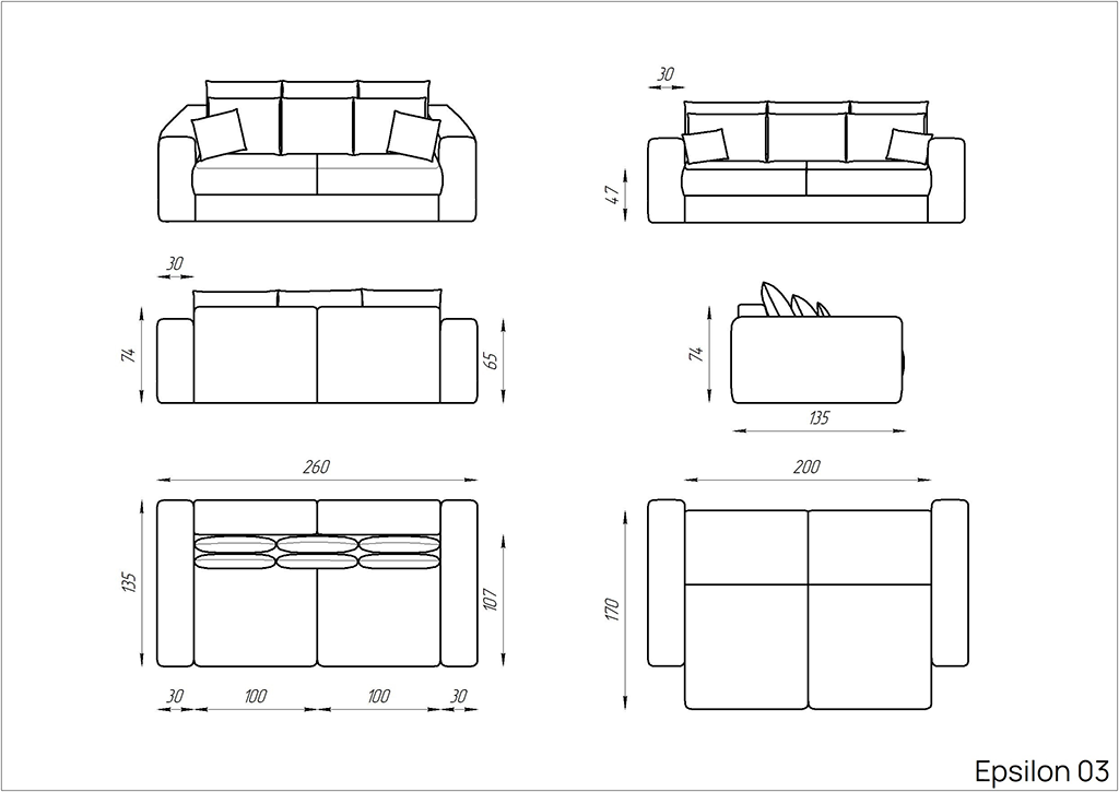 Диван Epsilon 03