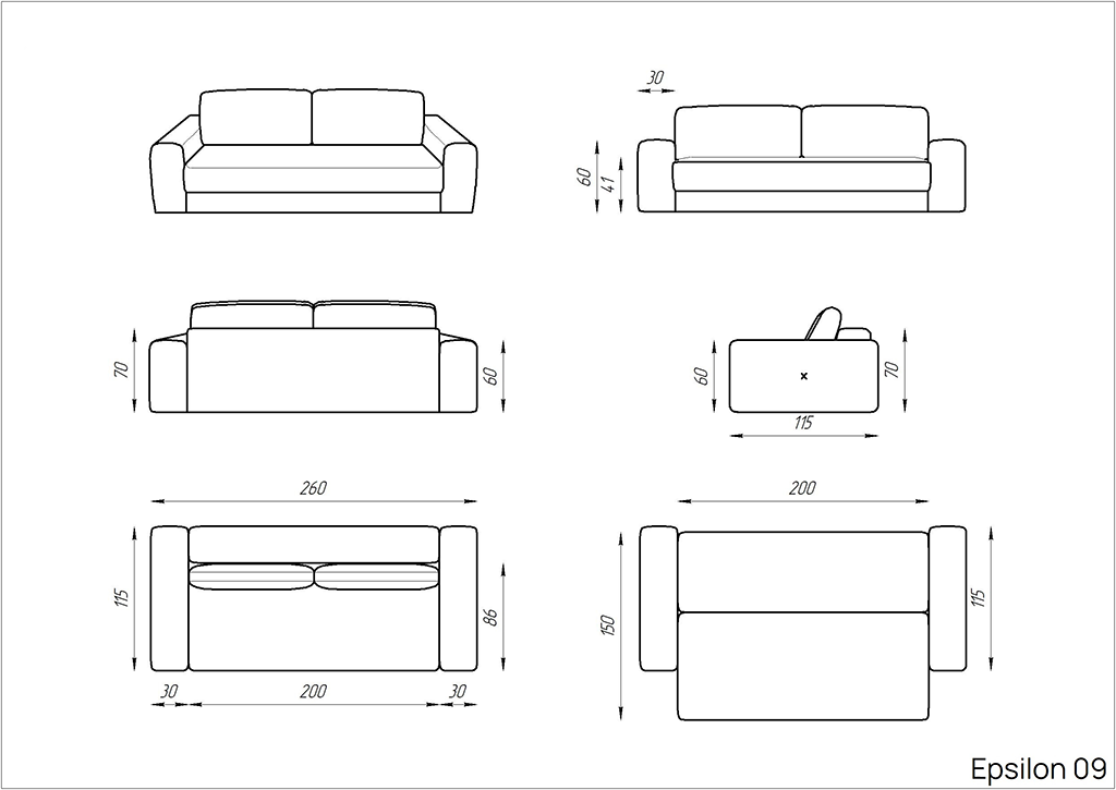 Диван Epsilon 09