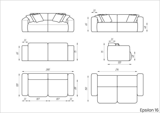 Диван Epsilon 16