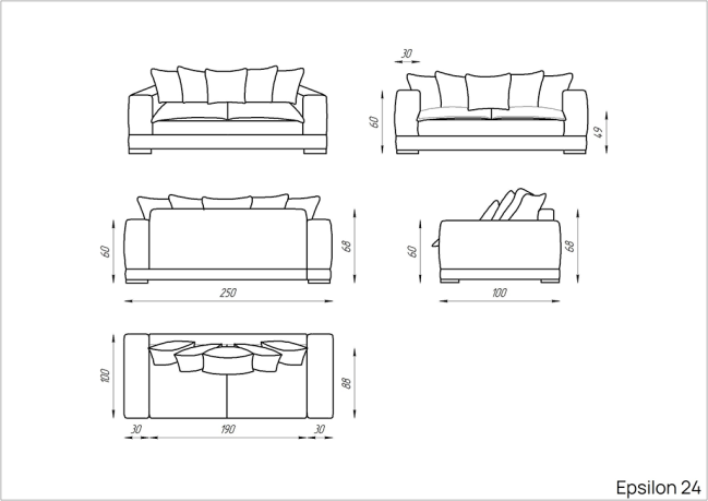 Диван Epsilon 24
